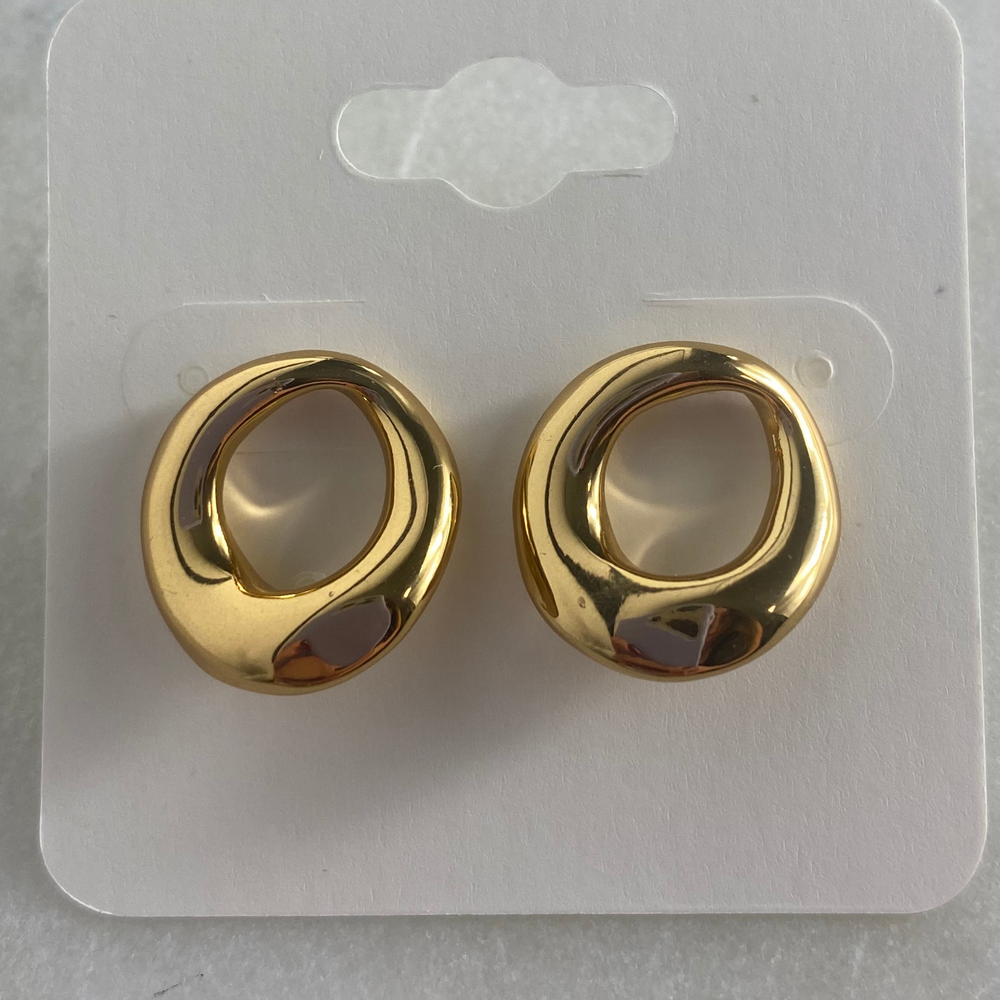 Casual Gold Plated Ear Studs