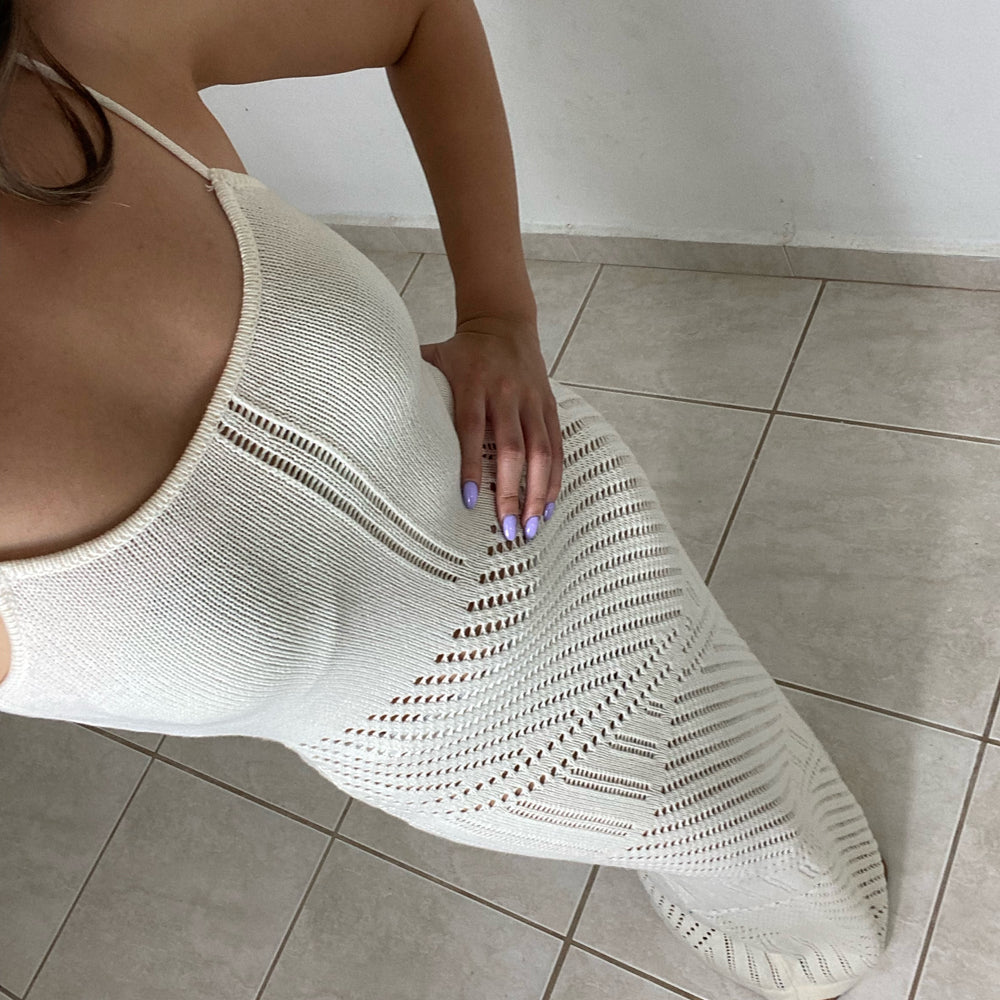 
                      
                        Knit Crochet Maxi Dress
                      
                    